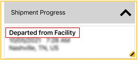 How do I know when my package will arrive?. . What does departed from facility mean